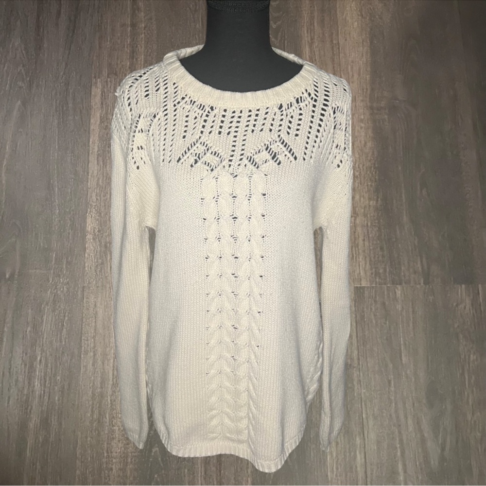 Element Cream Cable Knit Sweater‎ | Size Large